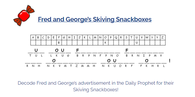 Fred and George's Skiving Snackboxes!